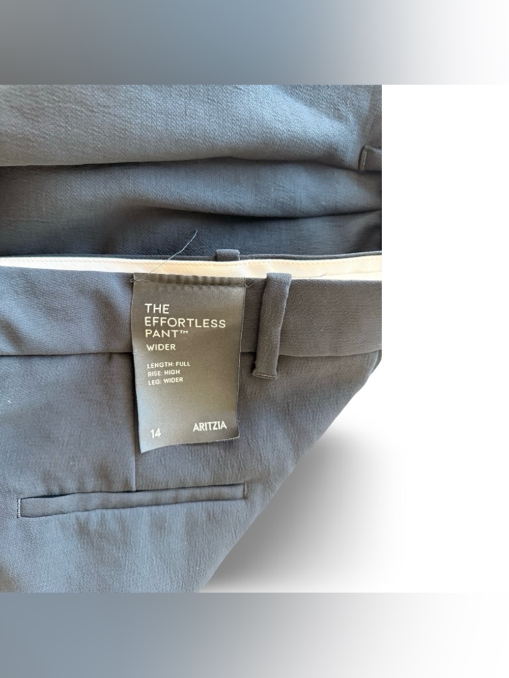 Aritzia The Effortless Pant Wider Crepette|14 | NWT| professionally hemmed - Picture 4 of 10